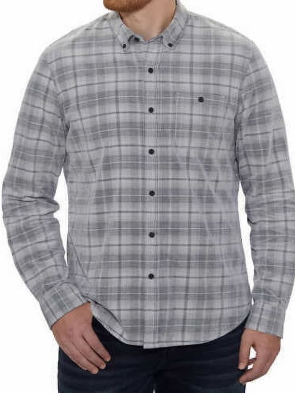 NWOT Copper & Oak Plaid Button Down Long Sleeve Shirt XL Corduroy Lightweight
